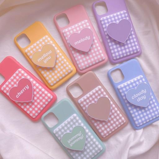 신기종입고✨♥️인기✨💛파스텔체크 카드포켓케이스