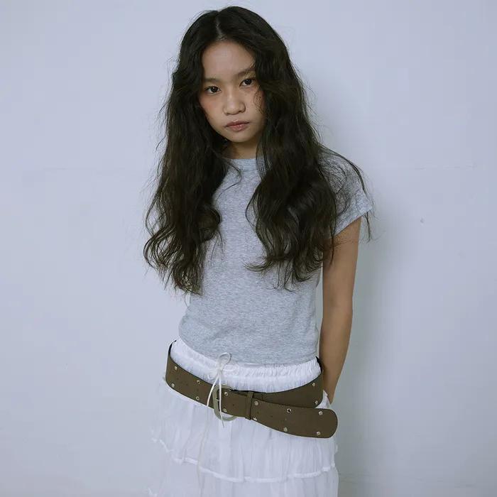 Bonnie Suede Belt_Light Khaki