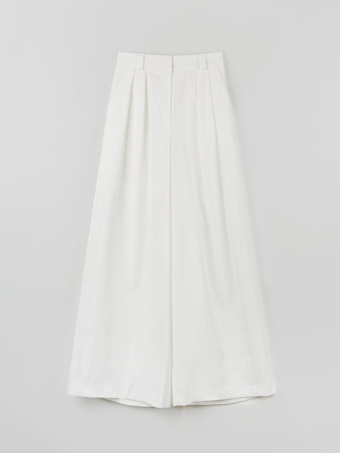 MADE 버터리 핀턱 와이드 팬츠 - IVORY