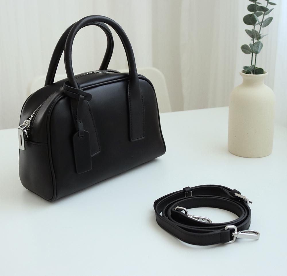 레리 소가죽 미니 숄더 토트 스퀘어백 보스턴 가방 h3163