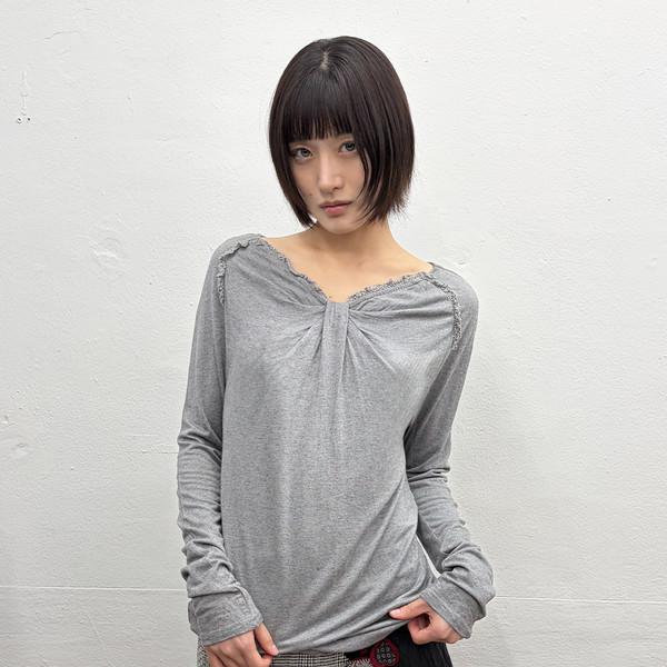 LACE TRIMMED LONGSLEEVE