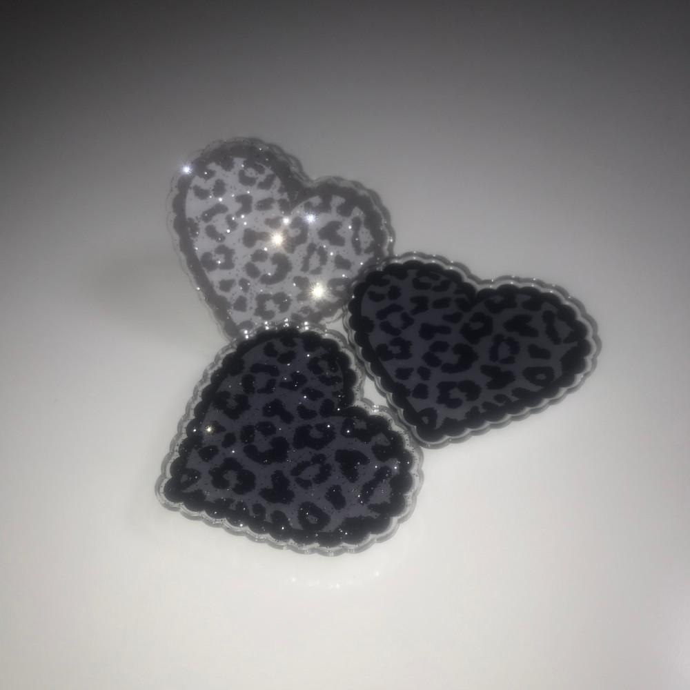 하트 레오파드 스마트톡(핑크, 남색, 화이트)