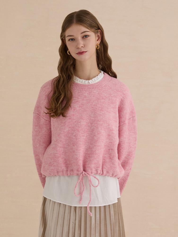 [STYLE SOUP]스트링 크롭 니트(SAALKE3)