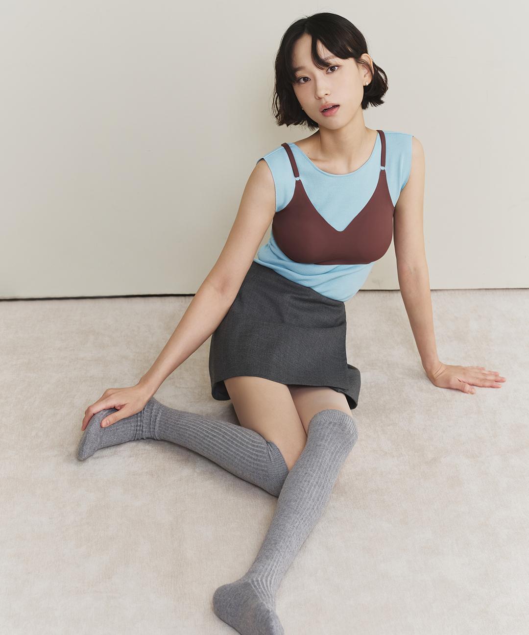 마른파이브 류혜영 PICK💜 넉넉 소프트 웜 골지 니삭스 2타입