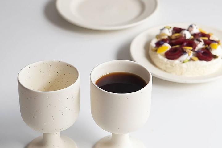 히어 세라믹 와인잔2P+플레이트2P 집들이선물/박스포장