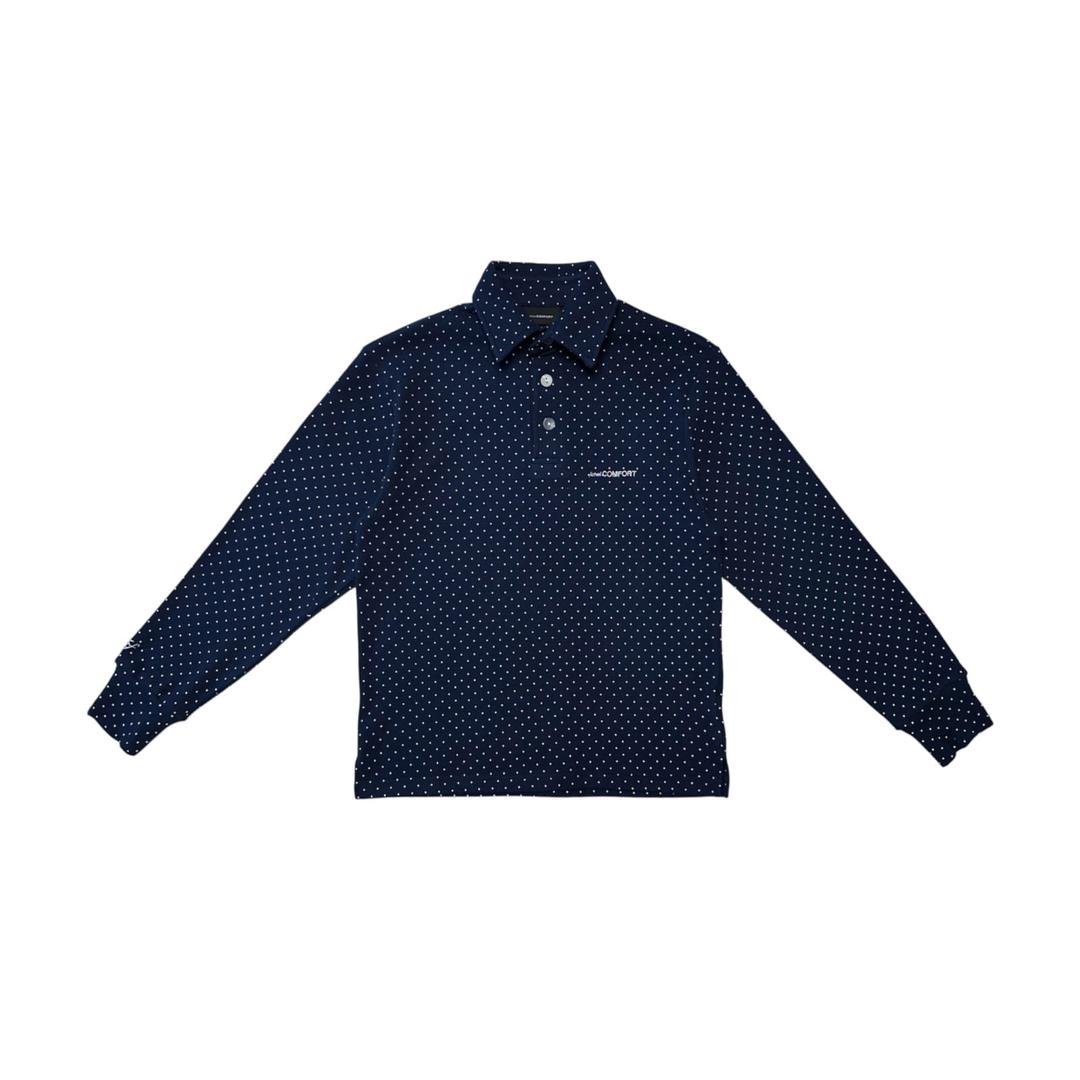 26-001 BIRTHDAY EDITION PK SHIRT (DOTTED NAVY)