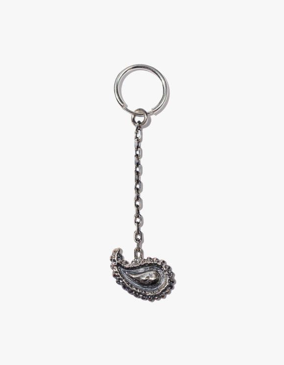Paisley Chain Single Earring - Silver