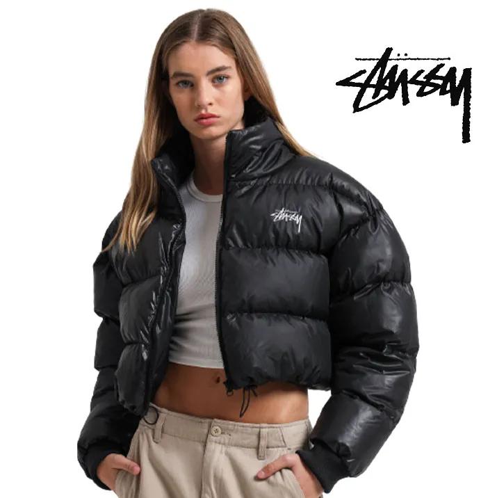 스투시 숏패딩 스톡 푸퍼 크롭 자켓 블랙 여성용 | 상품 상세 | 크로켓