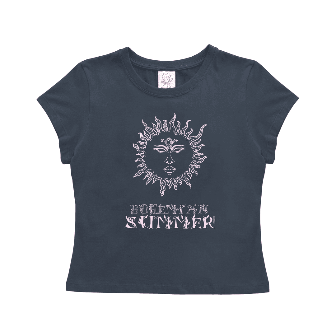BOHEMIAN SUMMER MINI T-SHIRT (Blue gray)