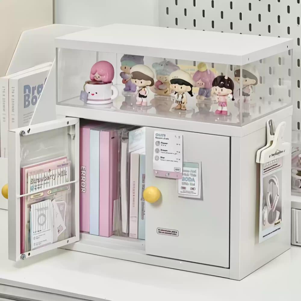 쏠띵즈 철제 수납함 러블리 피규어 인형 문구 정리 정리함