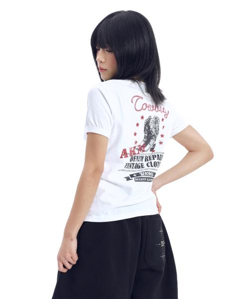 Boots Ringer Top (White)