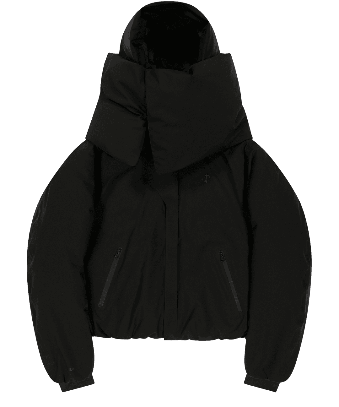 [PRE-ORDER/11월 초 순차배송] Detachable Muffler Down Jacket / Black