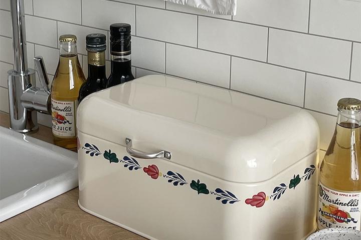 레트로프린팅 주방 틴케이스 다용도 브레드박스