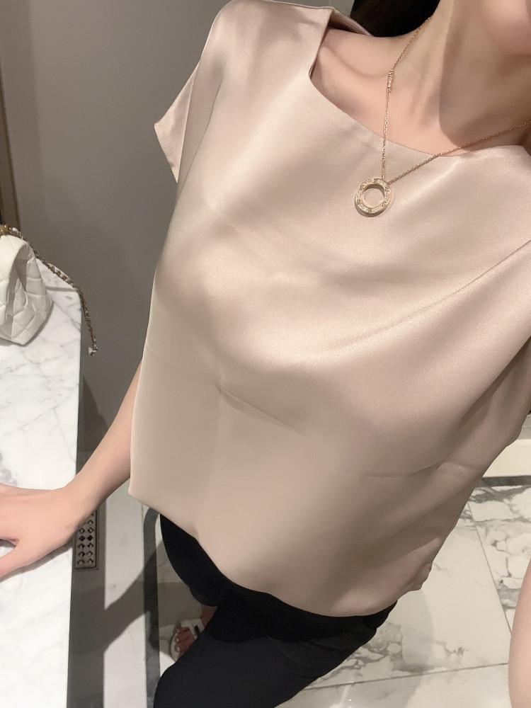 로지 실키 새틴 데일리 블라우스 (2color)