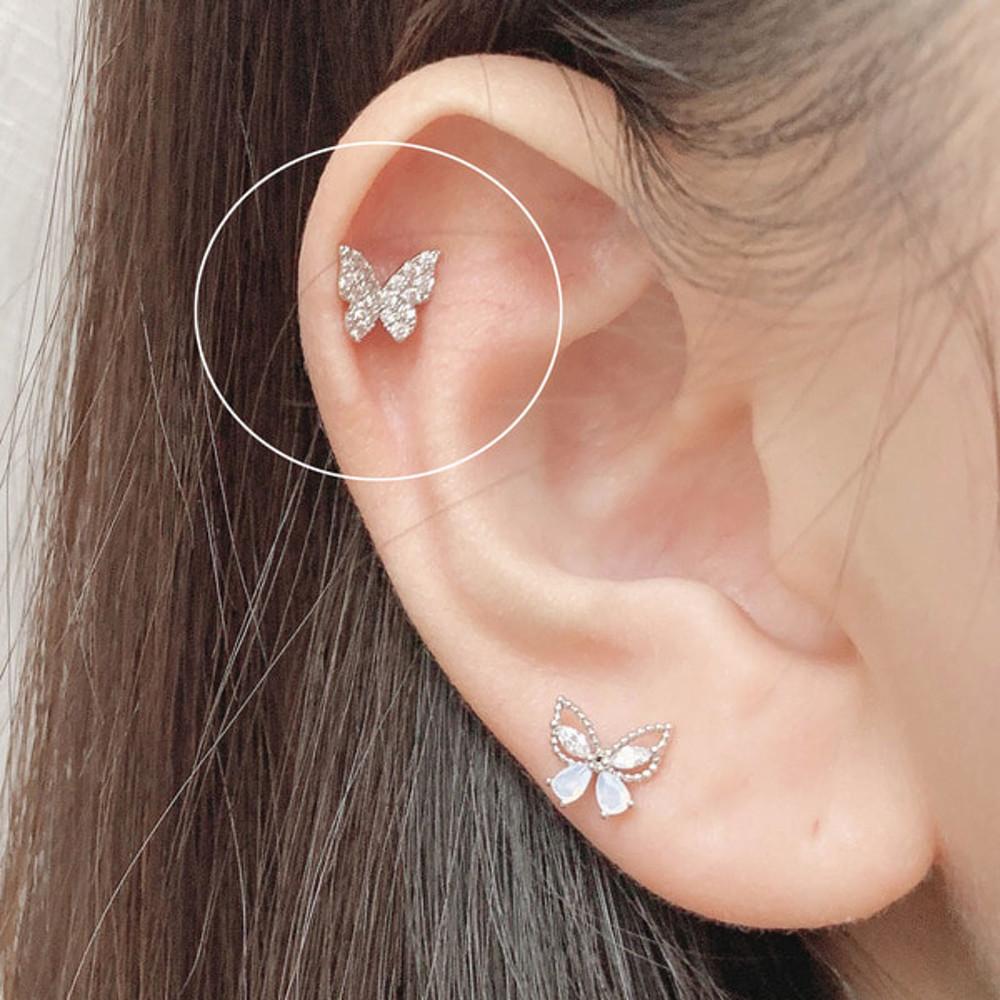 써지컬 나비 큐빅피어싱