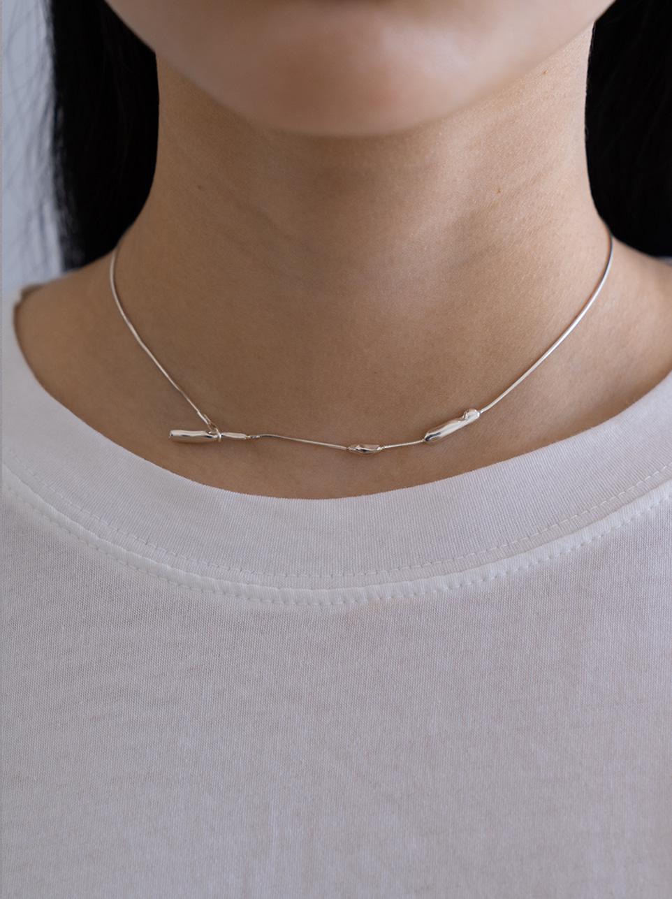 (*체인선택가능*) Bone necklace