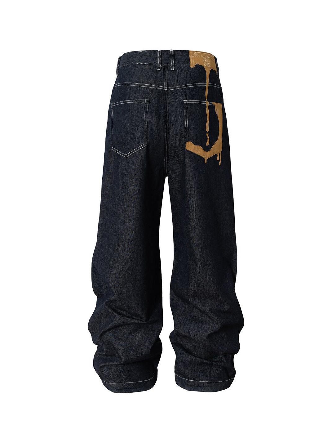 YADcrew | Suede Dissolving Pocket Jeans - Black / XS