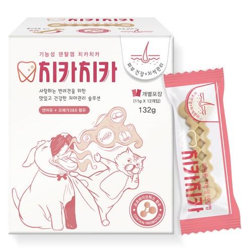 굿데이 치카치카 강아지 덴탈껌, 피부 건강, 132g, 1개 - 덴탈껌 | 쿠팡