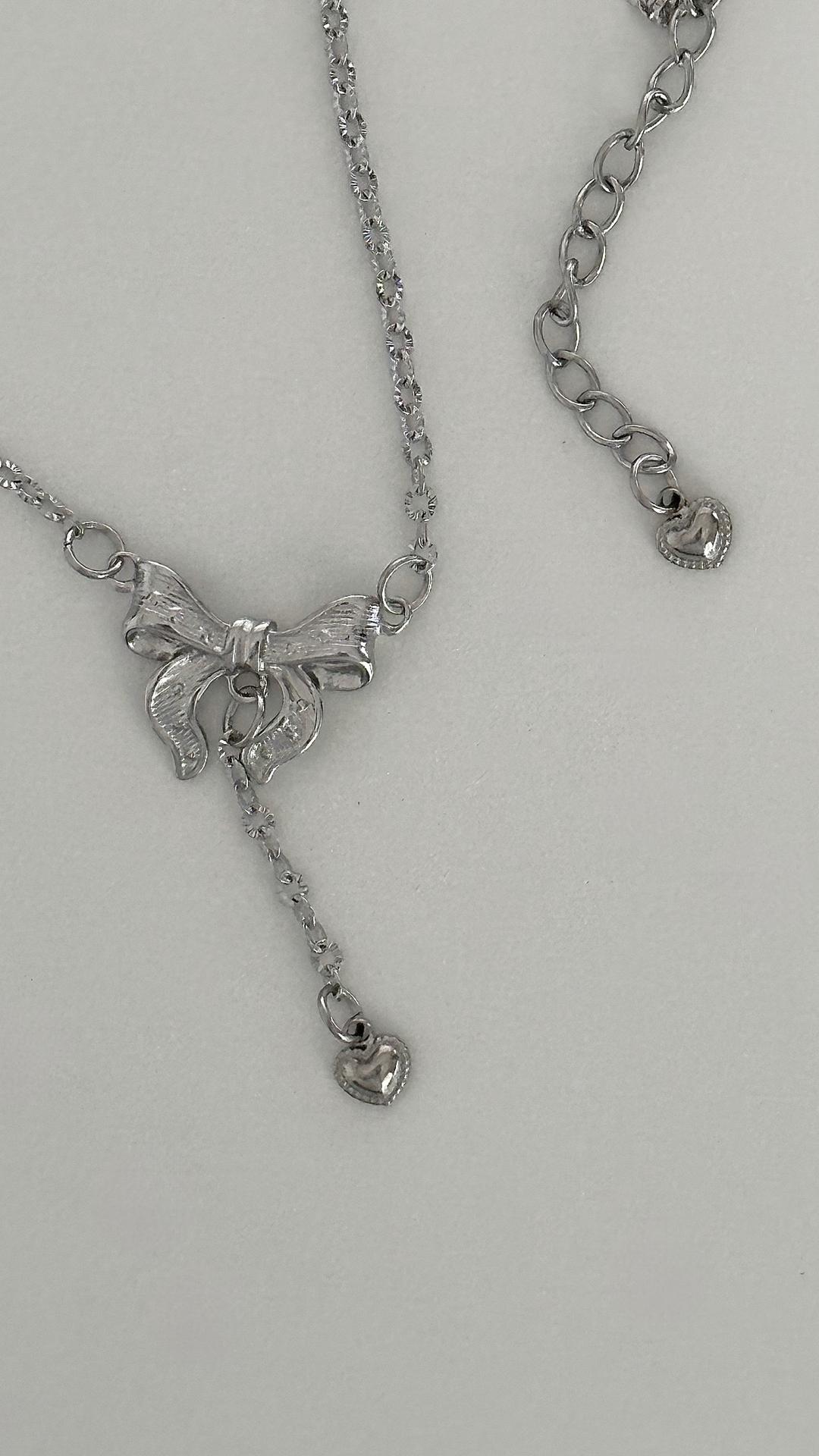 lace ribbon necklace