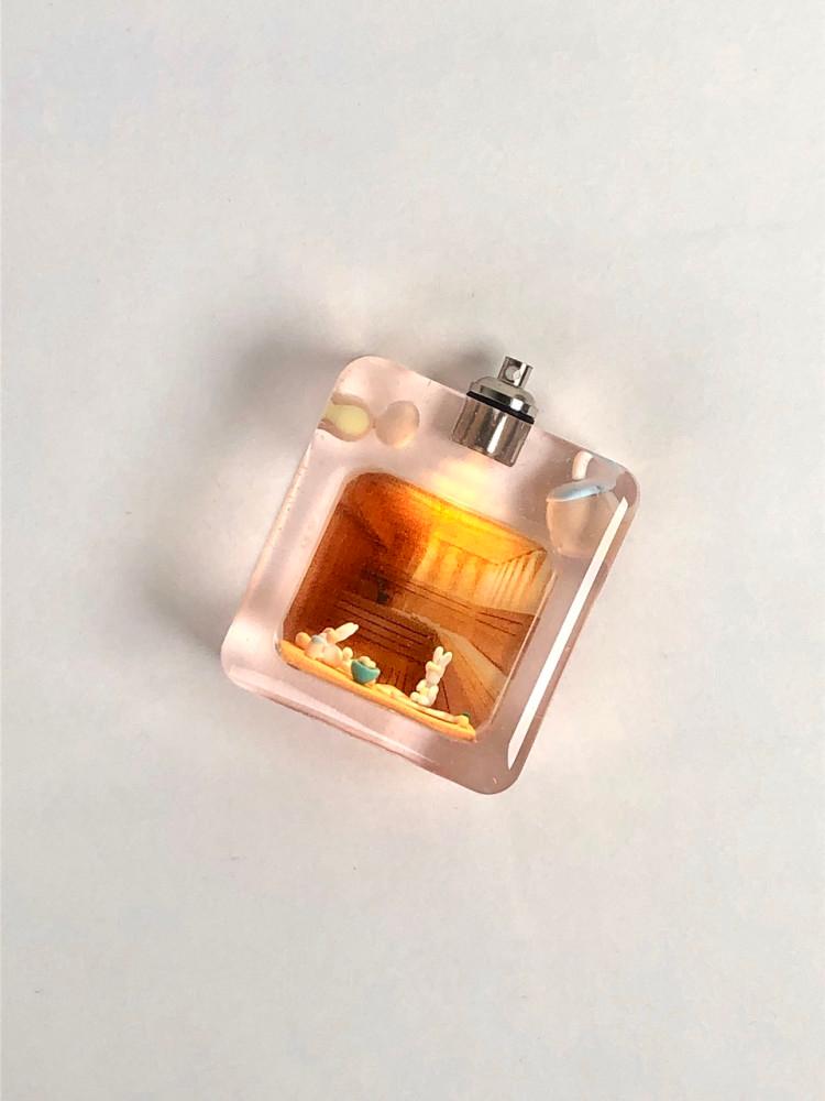 땀빼는 사우나 토끼 오브제 (빛ver)