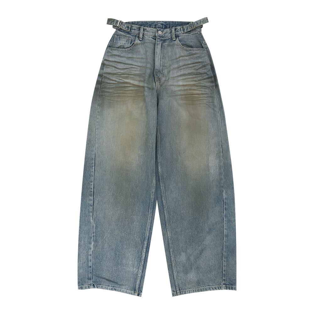[4월 16일 예약발송] COATED BALLON DENIM PANTS [BLUE]