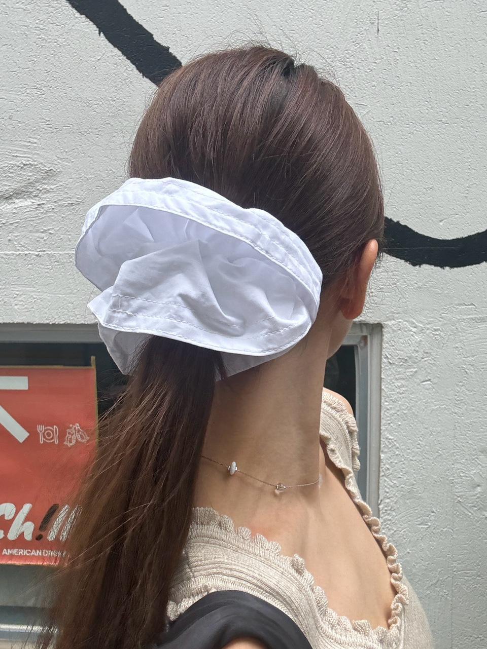 모노플로르 에센셜 코튼 헤어 스크런치 빅사이즈 무지 곱창밴드 머리끈