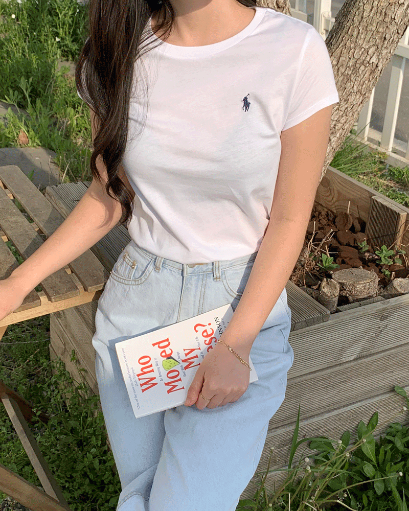 [백화점]폴로 랄프로렌 베이직 반팔 티셔츠 걸즈 4컬러