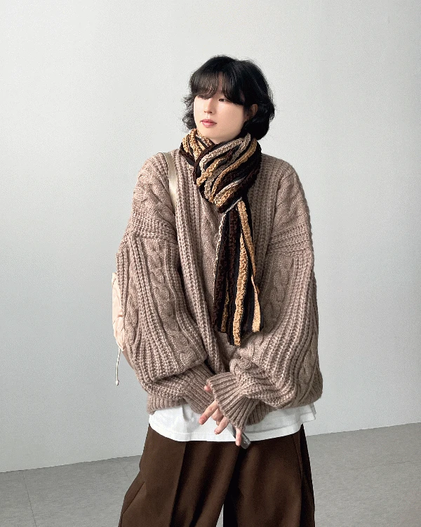 빅스 케이블 오버 니트(3Colors)