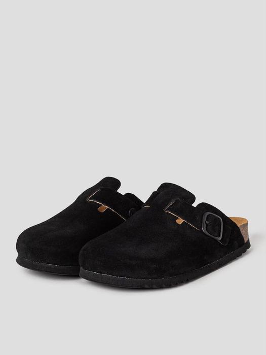 [SCHOLL] (WOMEN) 스웨이드 코르크 크로그  블랙 (HH59K2C805)