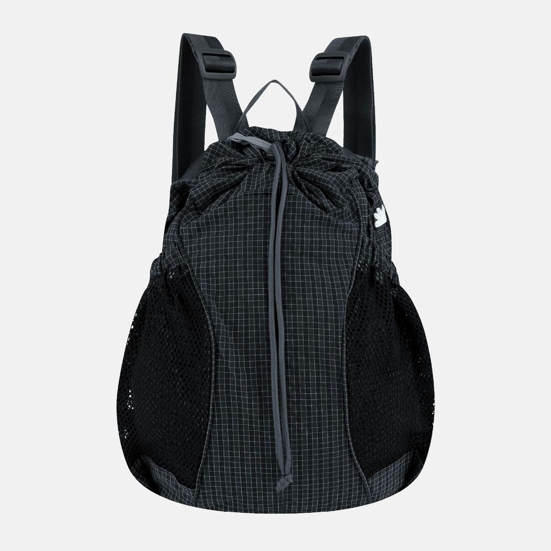 Tourer Gym Sack Black Grid