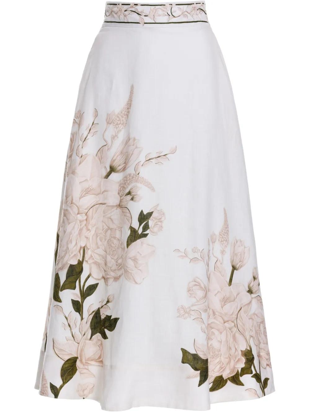 베르가모타 가드니아 미디 스커트