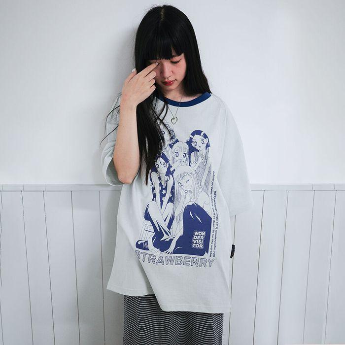 Strawberry EP1 Overfit T-shirt [Grey]