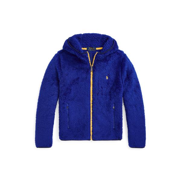 P 레이어 2 테디 플리스 후드 재킷