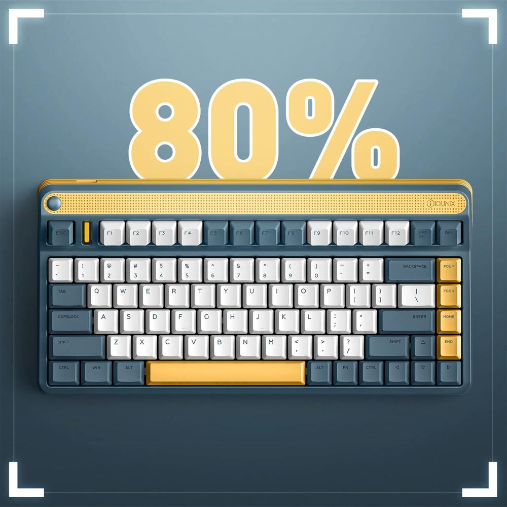 IQUNIX A80 무선 블루투스 기계식 키보드 체리축 저소음적축
