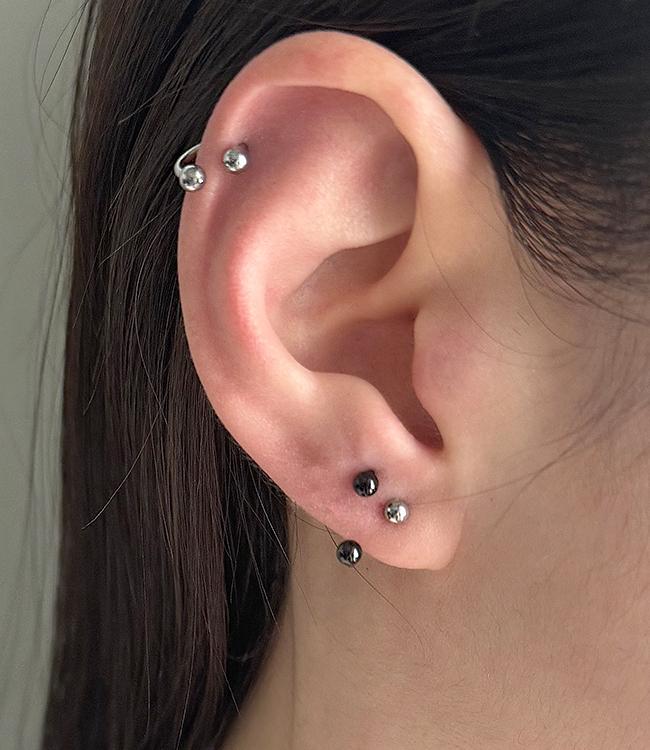 [써지컬] 커브 바벨 링 피어싱_PC4161