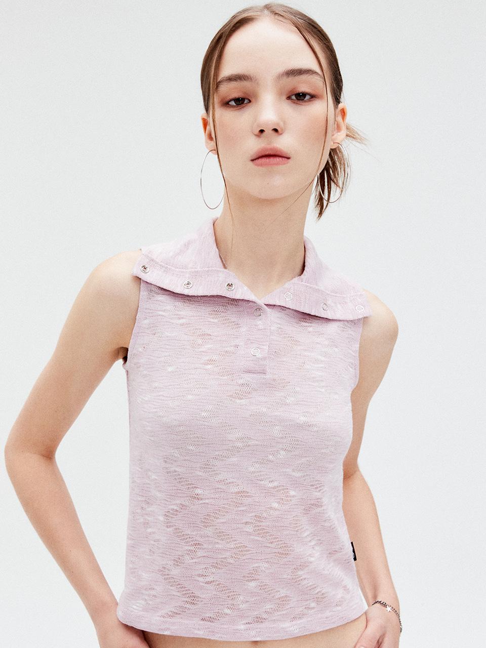 SU SNAP SLEEVELESS(PINK)