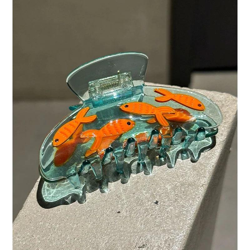 Sea-world Hair Claw Clips - Goldfish