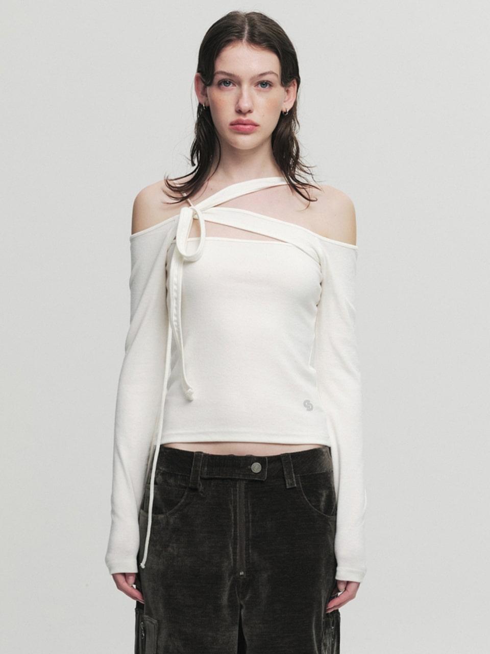 TANGLE STRAP TOP / IVORY