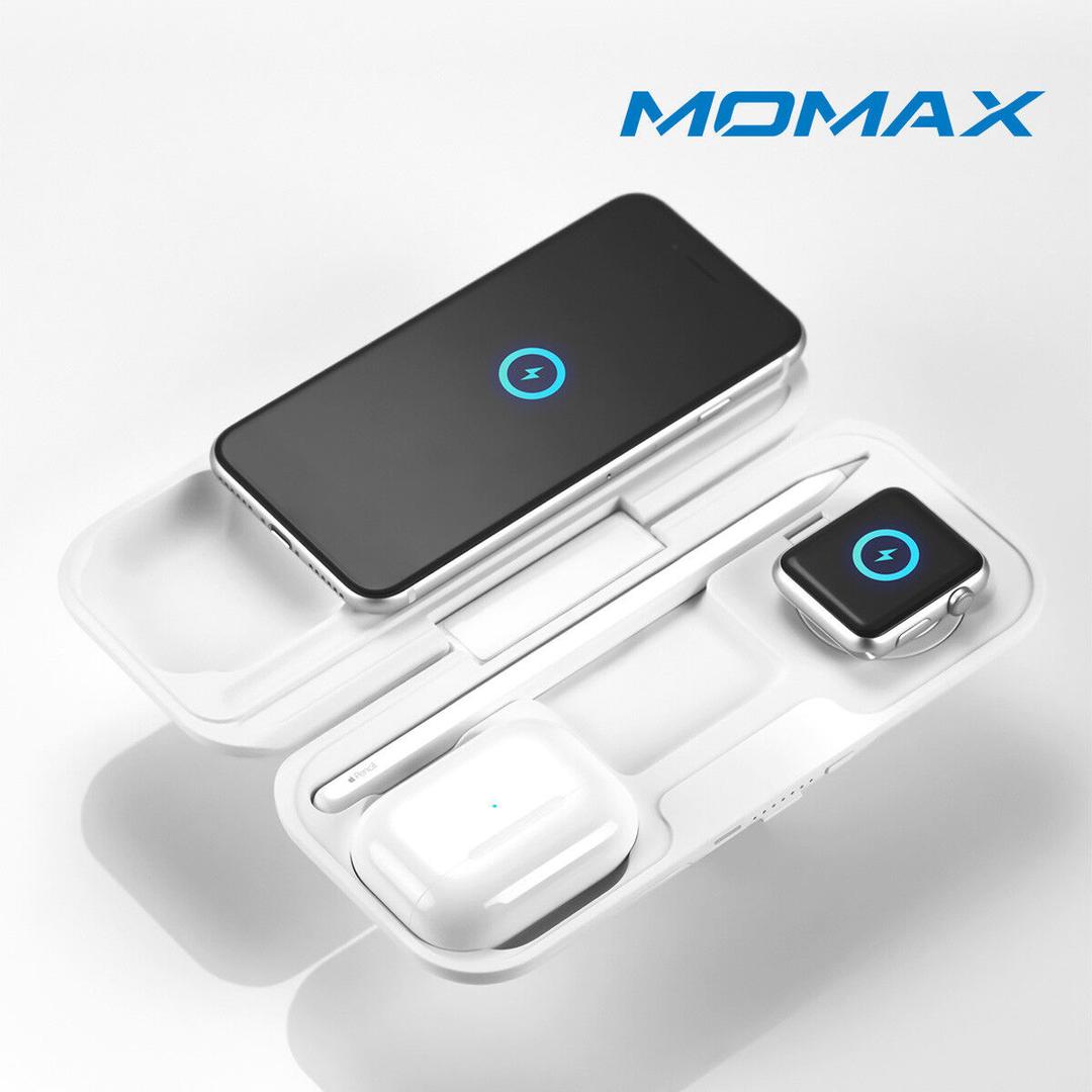 모맥스 에어박스 애플 맥세이프 4in1 멀티 무선충전기 아이폰 에어팟 애플워치