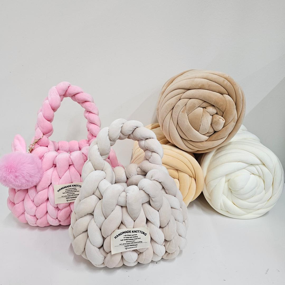 헬로우하비 벨벳 자이언트얀 500g 1kg 가방만들기