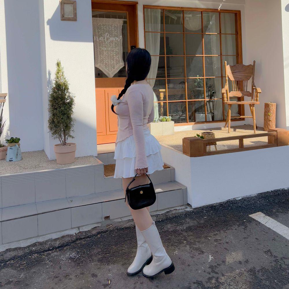 프리하다 [MADE] 디얼즈 -10kg 캉캉 스판 속바지 뒷밴딩 미니스커트 빅사이즈 봄옷 치마바지 하객룩 개강룩