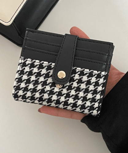 [당일출고]하운드 체크 반지갑