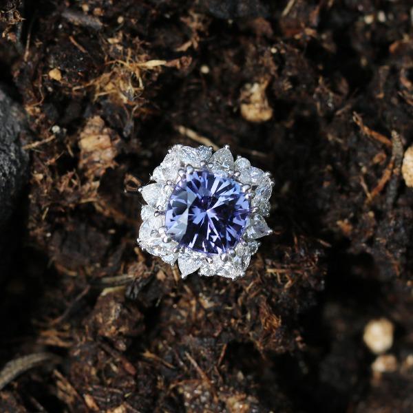탄자나이트 3.65ct 다이아몬드 반지14k