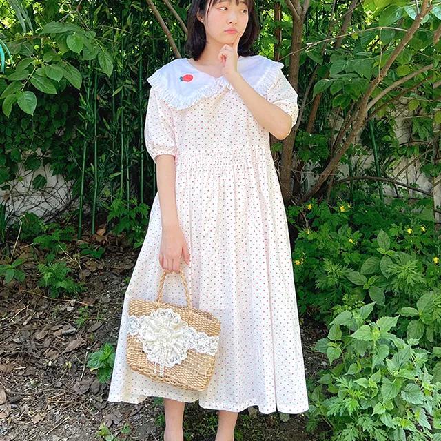 딸기하트 원피스