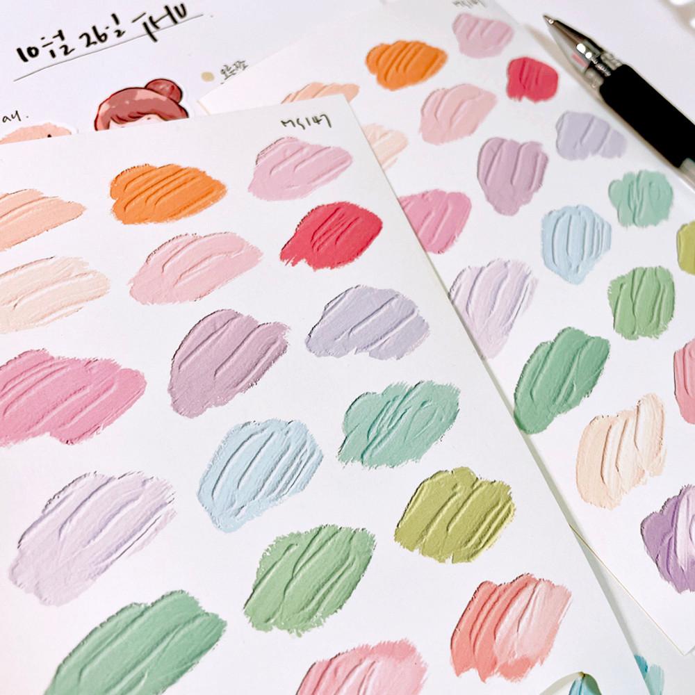 물감 감성 다꾸 인스 인쇄소스티커