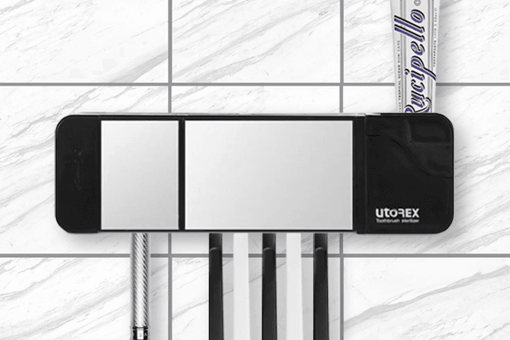 헤드형 거울도어 칫솔살균기 2colors