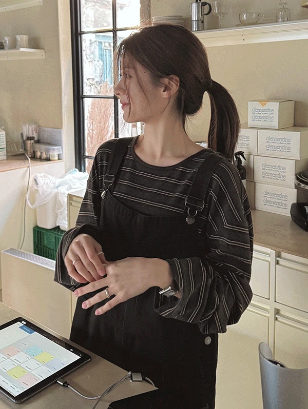 [앱구매시 40%할인/기획특가] made. 다크톤 피치기모 오버롤팬츠 - 2 color (오늘드림🚚)