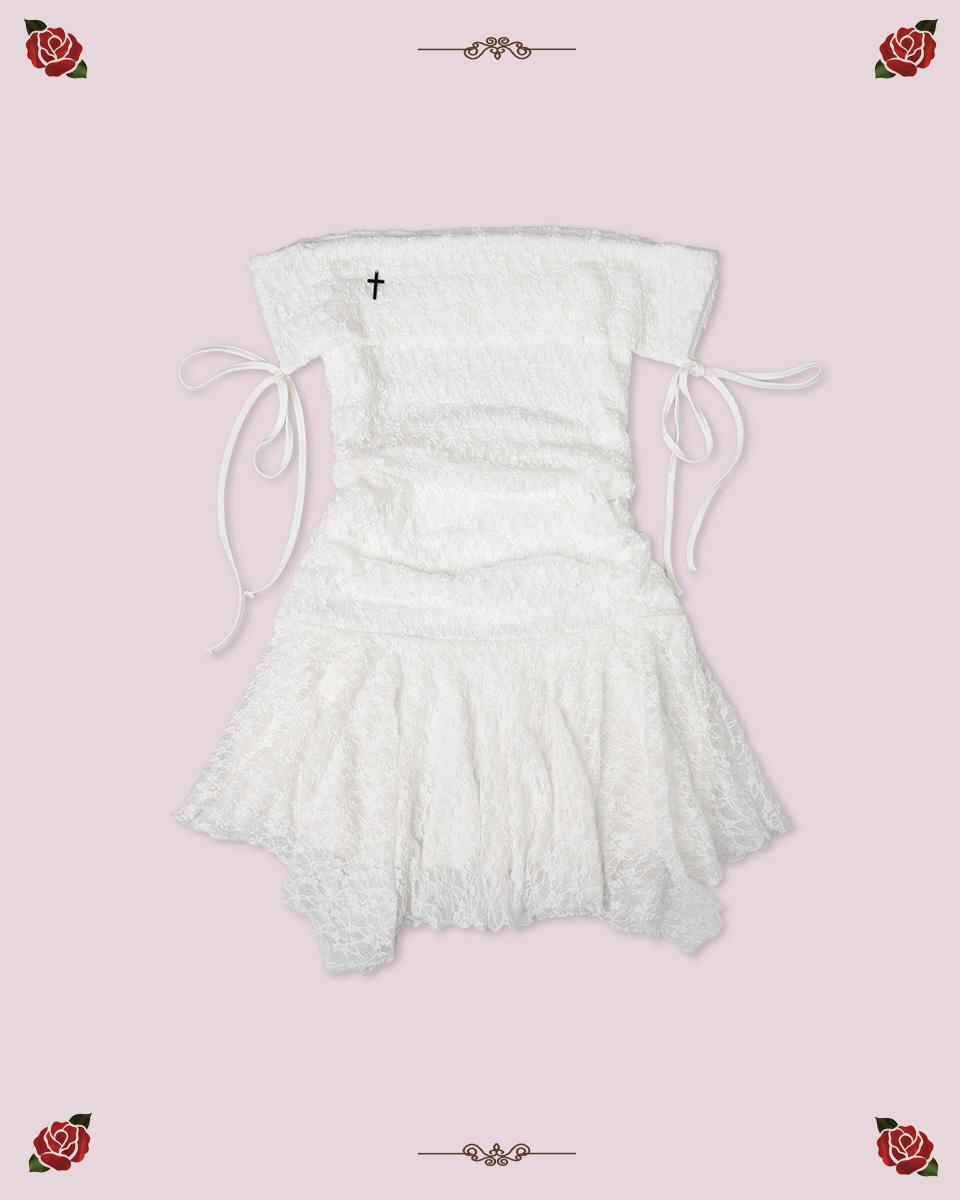 (PRE-ORDER) ANGELIC STRIPE DRESS [IVORY]