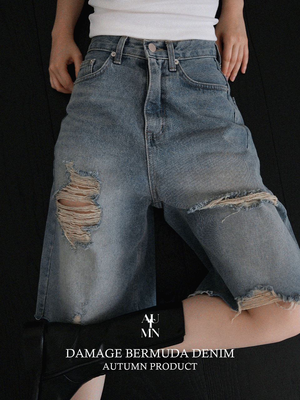 [made]데미지버뮤다데님