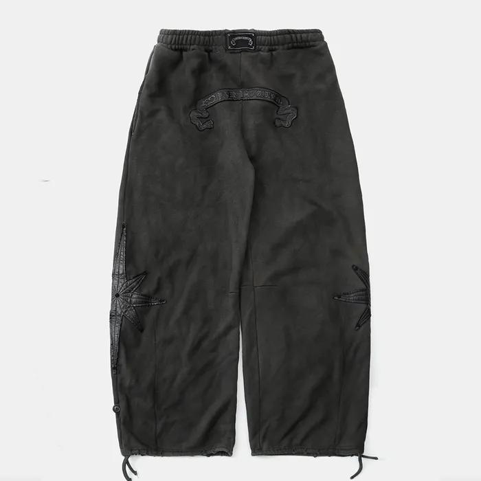 w-pts25-055 코스모 패치 2 Way 커브드 조거 트라우져 - 챠콜